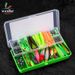 WEIHE 104pcs Combo Fishing Bait And Accessories Tackle Box Soft Fishing Set Fishing Lure Kit_desvips.com