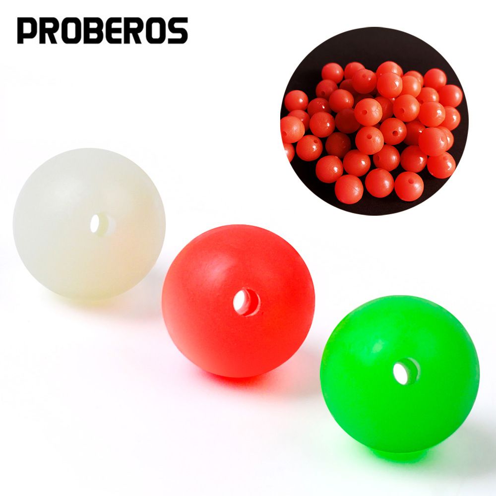 Luminous Round Night Pearl Sea Fishing Lure Space Beans Stop Plastic Fluorescent Beads Accessories 1000 Pieces/Bag_desvips.com