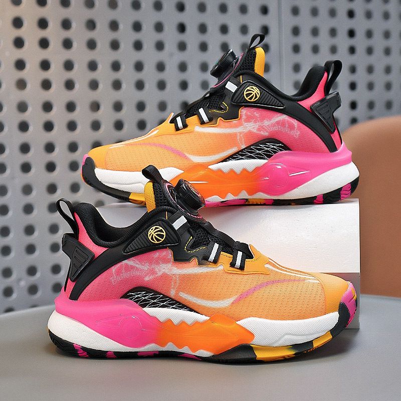 Children's Basketball Carbon Plate Friction Sound Spring Autumn New Boys And Girls Cushioning Breathable Sports Training_desvips.com