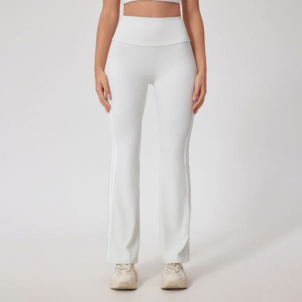 High-Waisted Seamless Yoga Pants European American Style Sports Flared Shaping Peach Casual Fitness Trousers for Women_desvips.com