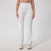 High-Waisted Seamless Yoga Pants European American Style Sports Flared Shaping Peach Casual Fitness Trousers for Women_desvips.com