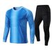 Professional Goalkeeper Jersey Set With Long Sleeves & Pants - Custom Printed Football Uniform For Men & Youth - Breathable Polyester Fabric_desvips.com