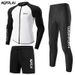 Korean New Style Two-Piece Diving Quick-Dry Sun Protection Men's Sleeve Long Pants Jellyfish Swimsuit Plus Size Surfing_desvips.com