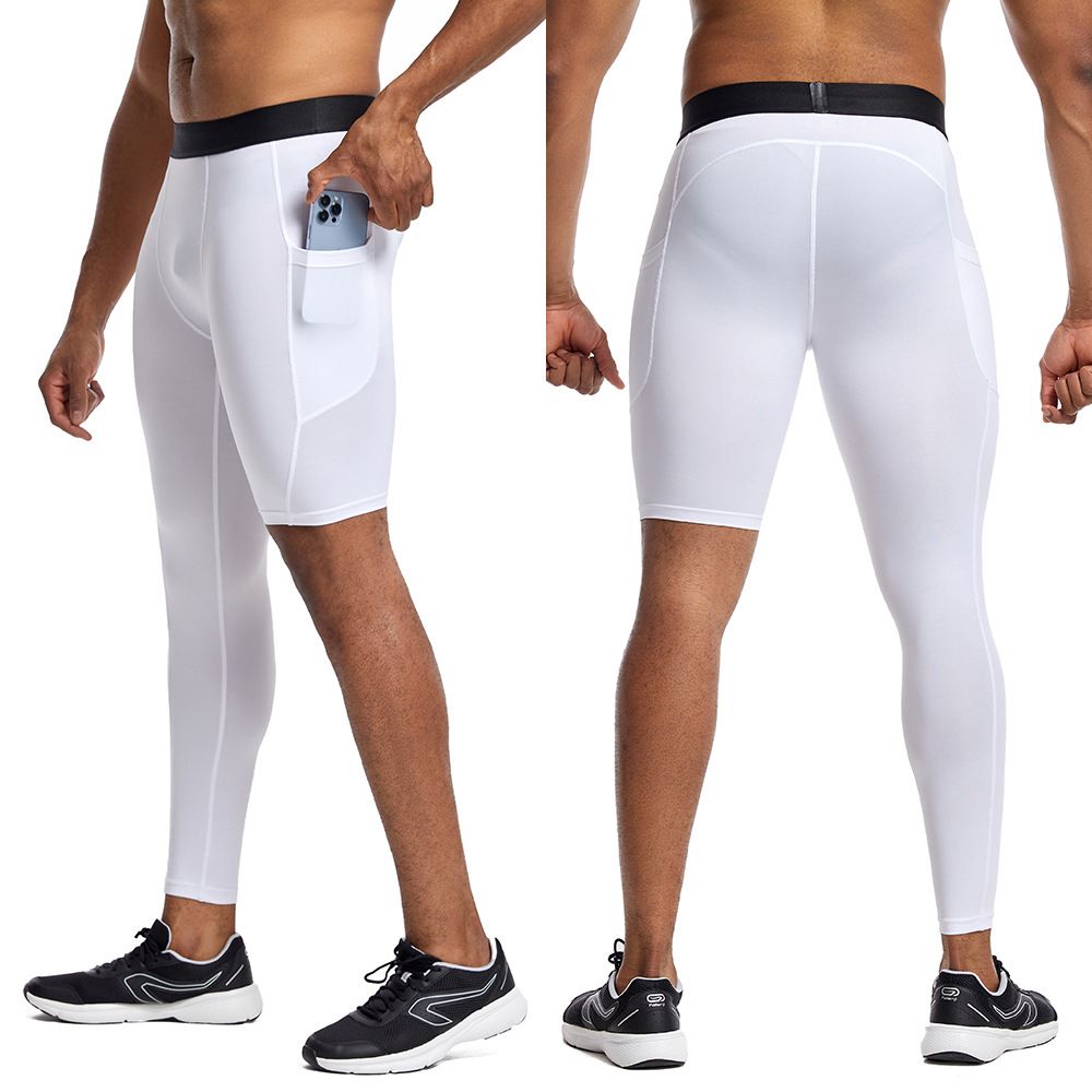 Men's Sports Leggings High Elastic Quick Drying Fitness Pants Autumn Winter Training Basketball Base Pants_desvips.com