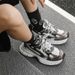 2025 Couple Mesh Breathable Dad Low Top Thick Sole Height Increasing Casual Men's Sports Running Shoes YH917 Generation_desvips.com