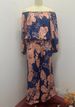 Women's Clothing Two piece Summer New Casual Printed Off shoulder Wide leg Pants Set_desvips.com