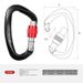 Aviation Aluminum Climbing Carabiner Quickdraw D-Shaped Screw Buckle Master Outdoor Gear Safety Lock_desvips.com