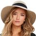 Unbeatable Quality Women's Beach With Wide Sun Grass Shade, Travel Brim, Bow Hat Suitable For Fishing, Hiking, Camping_desvips.com