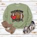 Women's Clothing Site Ready Stock Simple Pullover Crewneck Top T shirt TouchDown Print Loose Sweatshirt_desvips.com