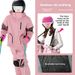 Phibee Elephant Children's Ski Set Boys Girls Workwear Windproof Waterproof Snow Suit For Single And Double Board_desvips.com