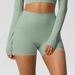 High Waisted Yoga Shorts for Women Quick Drying Breathable Tight Fit with Pockets for Outdoor Cycling Sports Running Fitness_desvips.com
