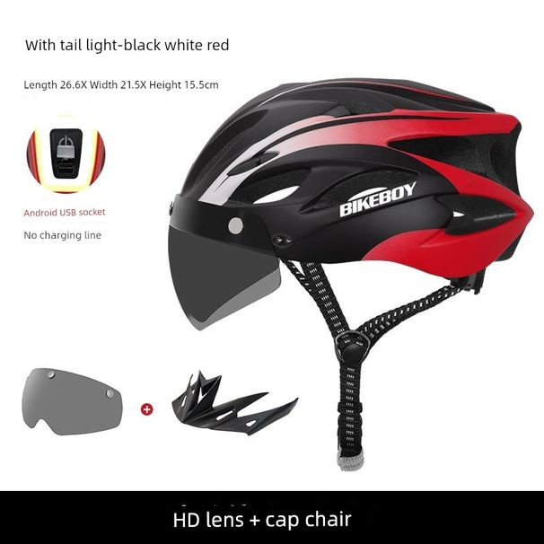 Riding Take-out Integrated Goggles Men And Women Summer Heat Dissipation Ultralight Mountain Road Bicycle Helmet_desvips.com