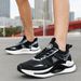 Men's Lace-Up Lightweight Mesh Breathable Comfortable All-Match Popcorn Sole Running Shoes Sport Sneakers_desvips.com