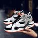 Men Breathable Sneakers High-Top Basketball Lace-Up Athletic Fashion Tourist Sports Shoes_desvips.com