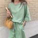 Solid Color Summer Outfit Women Students, Loose And Slimming, Short-sleeved Shorts, Versatile Casual Or Sporty Looks,_desvips.com