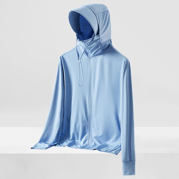 UPF50+ Summer Breathable Outdoor Professional Fishing Detachable Brim Couple Sun Protection Clothing Trendy_desvips.com
