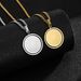 New Cross-border Prayer Cross Necklace, Stainless Steel, Spanish Unisex Style, Round Pendant Jewelry Accessory_desvips.com