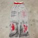 2025 New Trendy Fa Ke Two-Piece Wide-Leg Pants Printed Series Youth Couple Round Neck T-Shirt_desvips.com