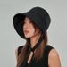 UPF50+ Sun Hat - Trendy Face-Covering Fishing Hat For Women Casual UV Protection Wide Brim Summer Beach Hat_desvips.com