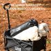 Mini Collapsible Folding Utility Beach Wagon Cart Heavy Duty Large Capacity Fold Wagon Outdoor Trolley Portable Camping Cart_desvips.com