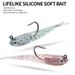 Lead Head Soft 7cm 5g Fork Tail Small Gray Simulation Bait Warble Mouth Mandarin Fish Bass Bionic Fishing Lure_desvips.com