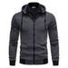 Fashion Casual F Ake Two-Piece Slim Fit Color-Block Hooded Cardigan Sweatshirt New Men's Style_desvips.com