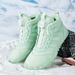 Unisex Winter Snow Boots With Fleece Lining, Slip-Resistant & Durable, Fashionable Casual Shoes For Men, Women & Kids_desvips.com