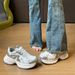 Ins Korean Version New Dad For Women 2025 Spring Student Sports Running Casual Shoes With Thick Sole Increased Y2581_desvips.com