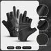 Outdoor Sports Autumn Winter Anti-Slip Three-Finger Fly Gear Wear-Resistant Fleece-Lined Fishing Gloves Wholesale_desvips.com