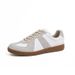 Training Shoes Cowhide With Hidden Wedge For Women, Genuine Leather White Sneakers, Height Increasing Sports Casual Women, Sneakers,_desvips.com