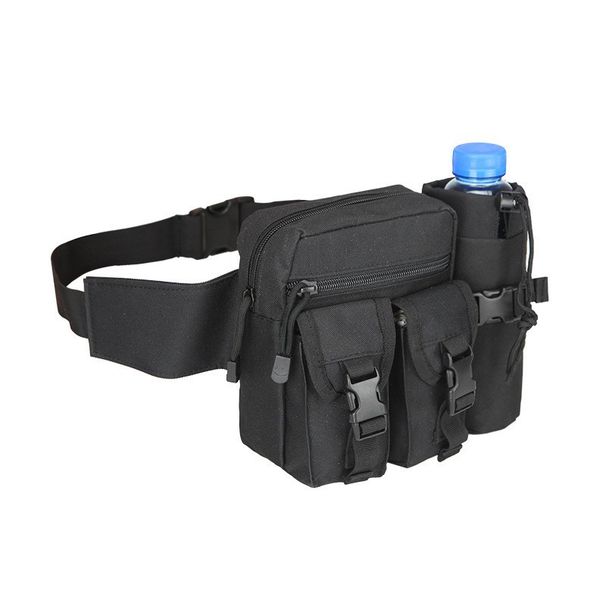 Tactical Water Bottle Bag Outdoor Military Enthusiast Multi-Functional Small Waist Bag Tool Shoulder Bag Cycling Travel Unisex Sports Small Chest Bag_desvips.com