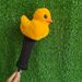 Crossing The Ocean Little Yellow Duck Golf Club Cover No. 1 Wooden Hat Cover Little Duck Small Wooden Club Cover Golf Supplies_desvips.com
