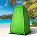 Tenda Doccia Da Campeggio Per Esterni Con Porta A Cerniera, Borsa, Portaoggetti E Gancio, 126x124x189cm, Verde_desvips.com