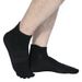 6 Pairs Solid Color Bamboo Fiber 5 Finger Unisex Mh Breathable Comfortable Deodorant Protect Ankle Short Socks With_desvips.com