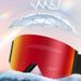 BOLLFO Smart Color-Changing Magnetic Flip Ski Goggles Double-Layer Anti-Fog Protective Glasses For Men And Women Winter Mountaineering Snow Goggles_desvips.com
