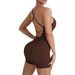 Women's Backless Yoga Bodysuit Thin Strap Slimming Fitness Bodysuit Breathable Quick Release Shorts_desvips.com