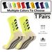 Men's Football Socks With Cushioned Sole, Moisture-Wicking, Anti-Slip Grip & Massage Texture – Mid-Crew Athletic Socks For Soccer & Sports_desvips.com