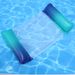3-Tube Inflatable Floating Mat With Backrest Mesh Foldable Pool Float For Adults Heavy Duty Raft For Lake Beach Swimming Pool_desvips.com