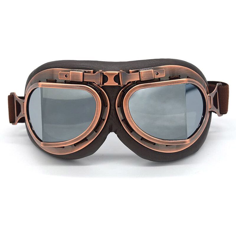 Motorcycle Windproof Goggles Retro Vintage Motorbike Glasses Bike Sports Eyewear_desvips.com