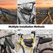 ROCKBROS Bicycle Bag, Frame Bag, 2 - in - 1 Detachable Bicycle Saddle Bag, 2.5L_desvips.com
