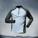 Half Zip Training Men's Long Sleeved Quick Drying Clothes, Cycling Track Field Sports, T-shirts, Tops, Running And_desvips.com