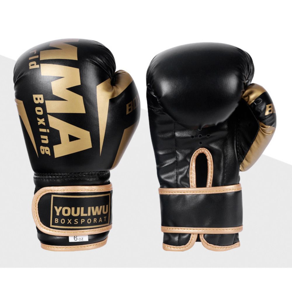 MMA Bo Half Finger Gloves, Adult Men's Sanda, Muay Thai, Combat Training, UFC, Professional Women's Combat, Punching_desvips.com