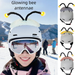 Little Bee With Glowing Small Antennae, Foldable And Adjustable, Unique Style Ski Helmet Decoration Antennae_desvips.com