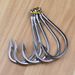 Barbed Tuna Deep Sea Boat Fishing Stainless Steel Corrosion Resistant Iron Plate Hooks 5 Pieces/Pack_desvips.com