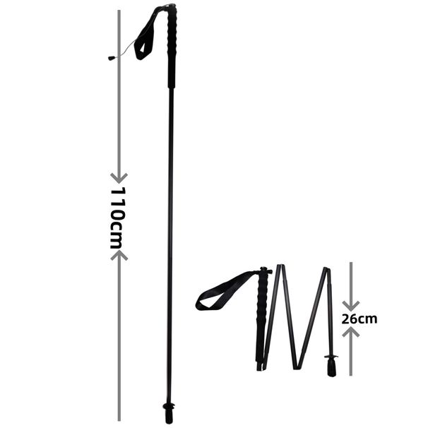 New Trekking Pole Ultralight Carbon Fiber Telescopic Portable Stable Hiking Outdoor Camping Sports And Adventures_desvips.com
