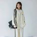 001 Trendy Fashion Sports Suit Women, Loose Slimming Korean Style New Sweatshirt, Casual Two-Piece Set For Spring And Autumn_desvips.com