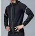 Fitness Clothes, Men's Fleece Sports Speed Drying Jacket, Hooded Autumn Cycling Long Sleeved Morning Running Tra_desvips.com