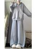 001 Plus Size Salt Style Streetwear Sports Suit Women, Loose Hooded Sweatshirt, Casual Two-Piece Set For Autumn_desvips.com