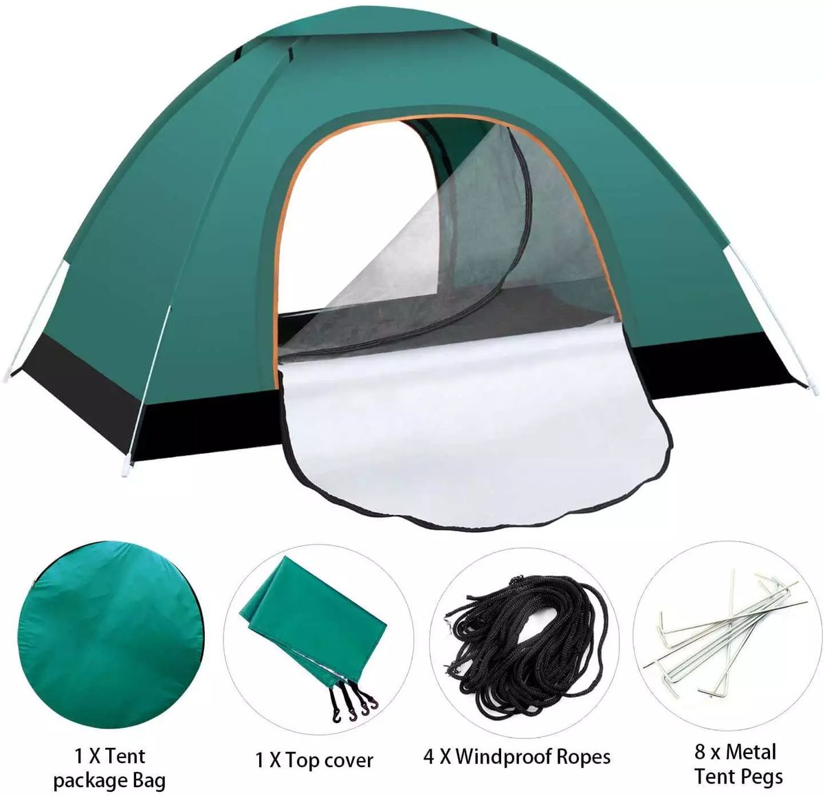 Automatic Pop Up Outdoor Camping Hiking Waterproof Sun Proof Tent Portable Backpacking Folding Tents Travelling Tools 2-_desvips.com
