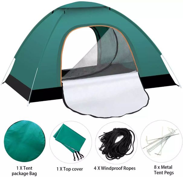 Automatic Pop Up Outdoor Camping Hiking Waterproof Sun Proof Tent Portable Backpacking Folding Tents Travelling Tools 2-_desvips.com